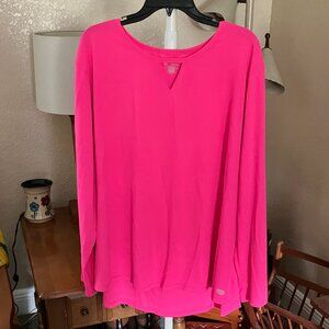 Women’s Plus Sz. 4X Reel Legends Freeline Hot Pink Long Sleeve Outdoor Shirt